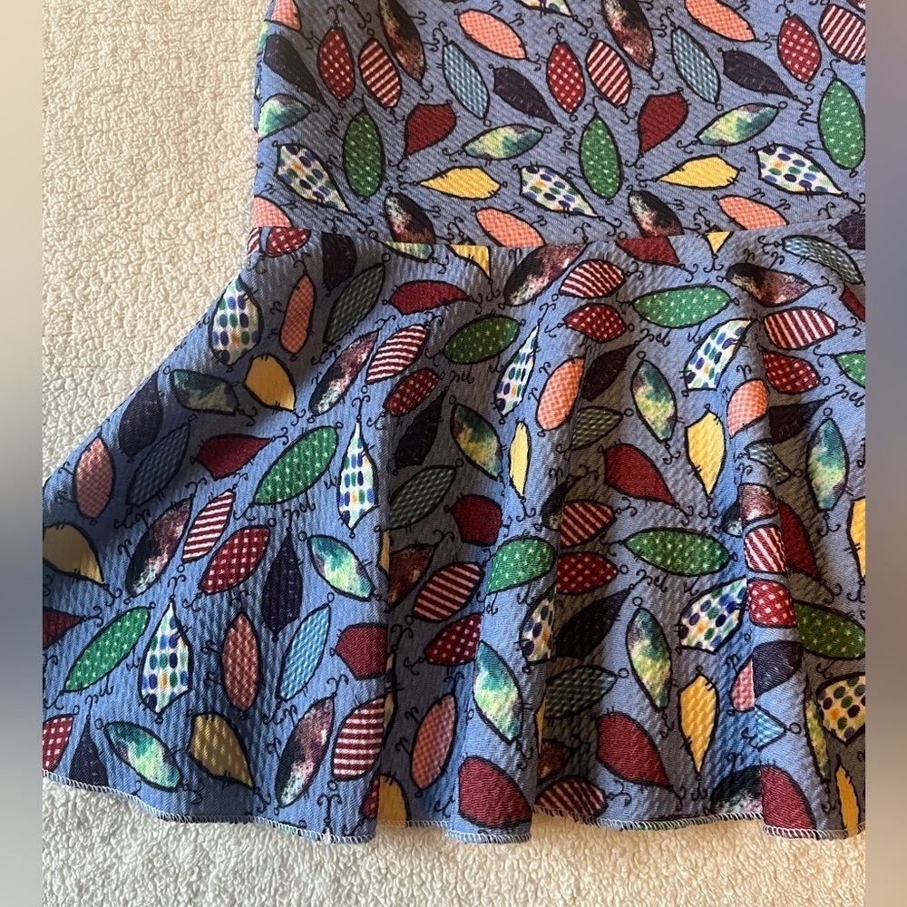 Boutique brand peplum top, Christmas light design. Toddler sz 3T - Picture 3 of 4